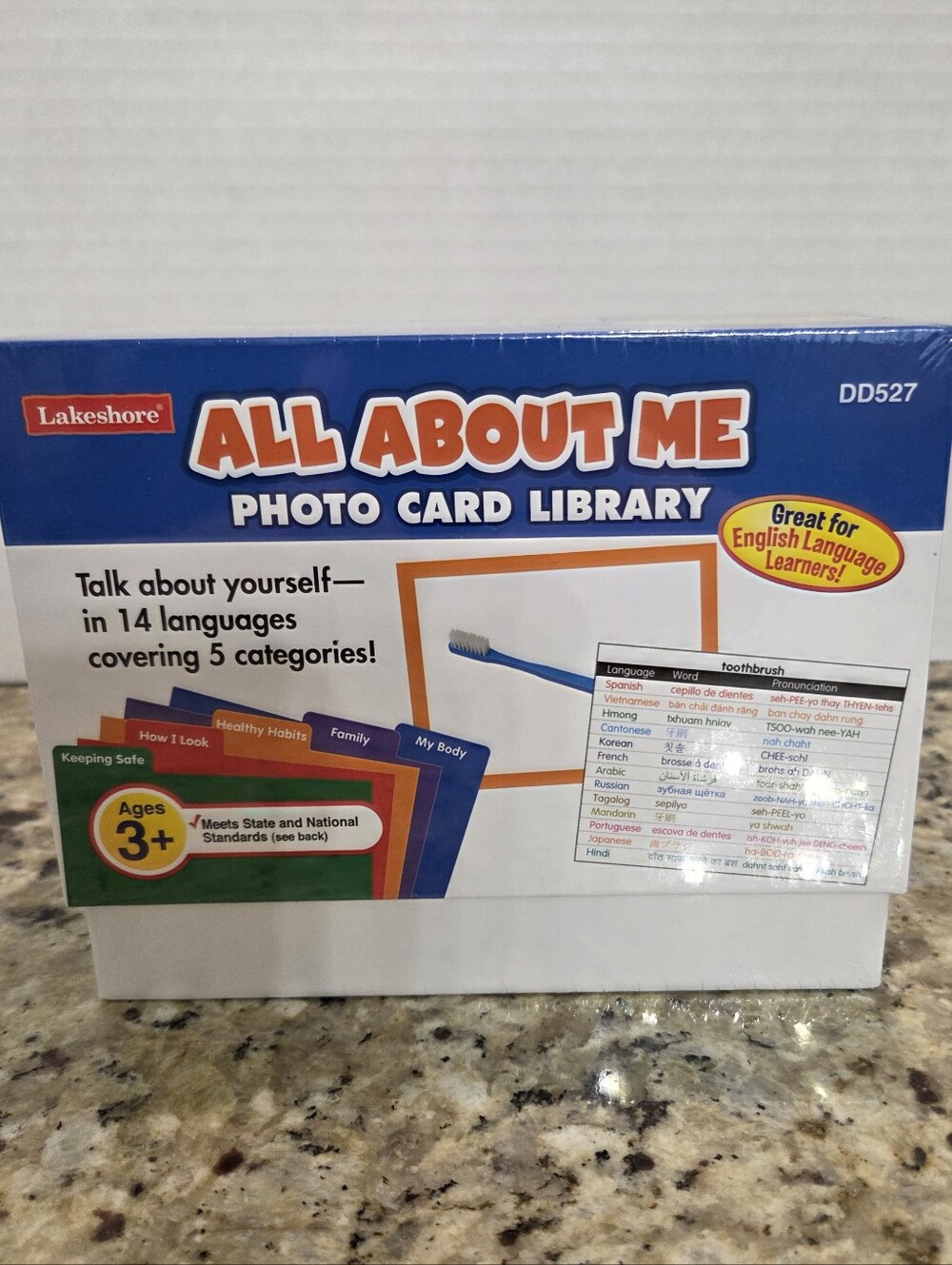 Lakeshore All About Me Photo Flash Card Library English Language Learners Age 3+
